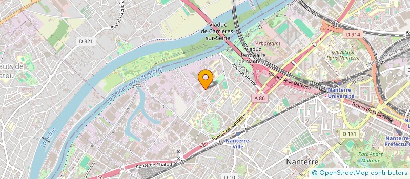localisation de l'entreprise ESTEVES à NANTERRE
