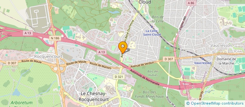 localisation de l'entreprise ESTEVES à LA CELLE-SAINT-CLOUD