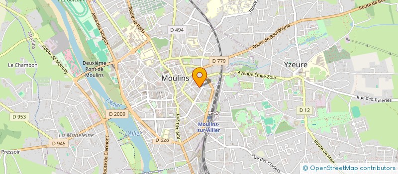 localisation de l'entreprise ESTEVES & SCUOTTO ASSOCIES à MOULINS