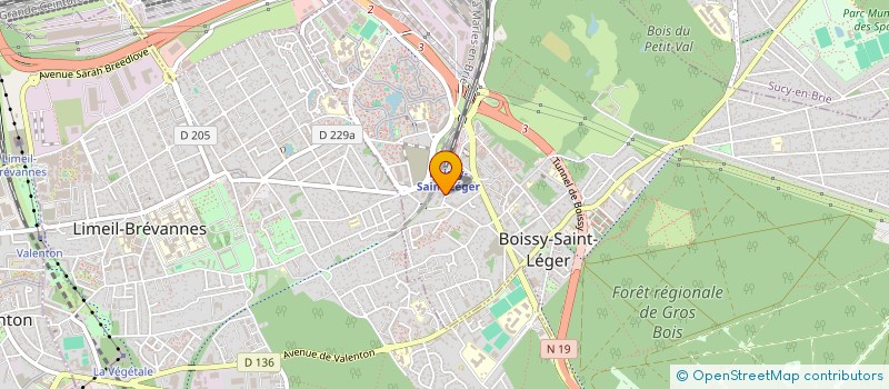 localisation de l'entreprise ESTEXTILE à BOISSY-SAINT-LEGER