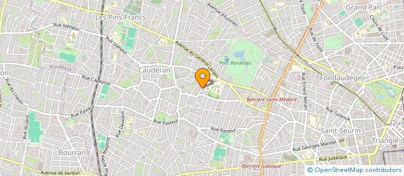 localisation de l'entreprise ESTHE-KINE  BORDEAUX