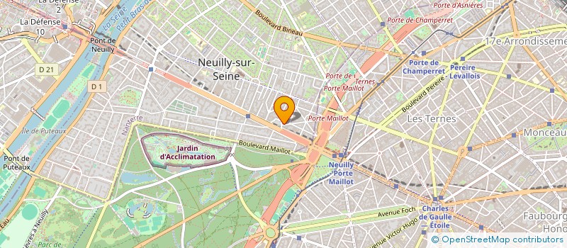 localisation de l'entreprise ESTHECLINIC NEUILLY à NEUILLY-SUR-SEINE