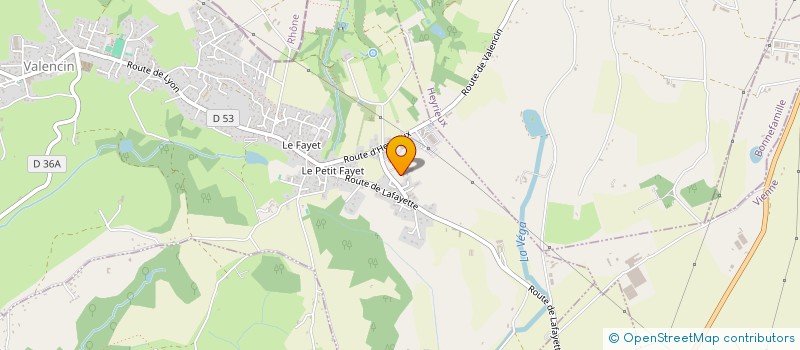 localisation de l'entreprise ESTHEFIT à VALENCIN