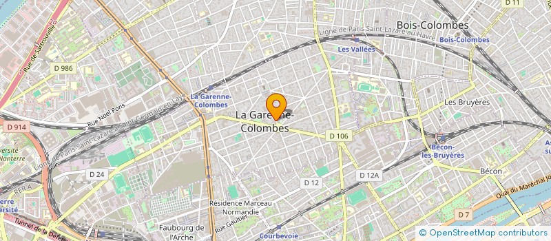 localisation de l'entreprise ESTHELINE à LA GARENNE-COLOMBES