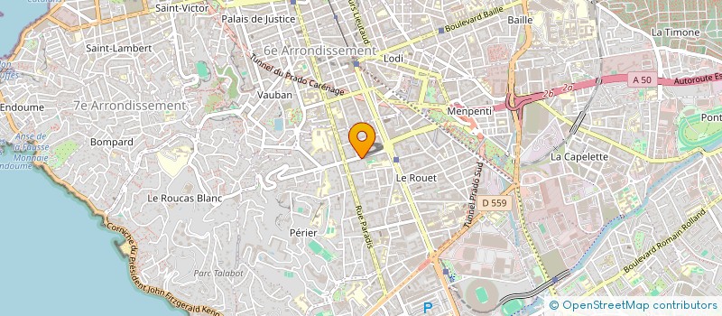 localisation de l'entreprise ESTHEMED à MARSEILLE