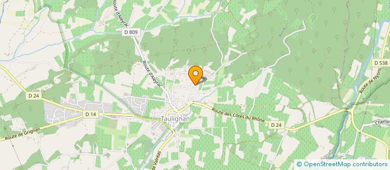 localisation de l'entreprise ESTHER IMMOBILIER  TAULIGNAN