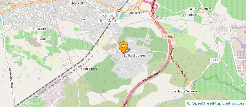 localisation de l'entreprise ESTHERLAU  LE CANNET-DES-MAURES