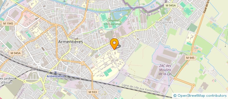 localisation de l'entreprise ESTHESIE  ARMENTIERES