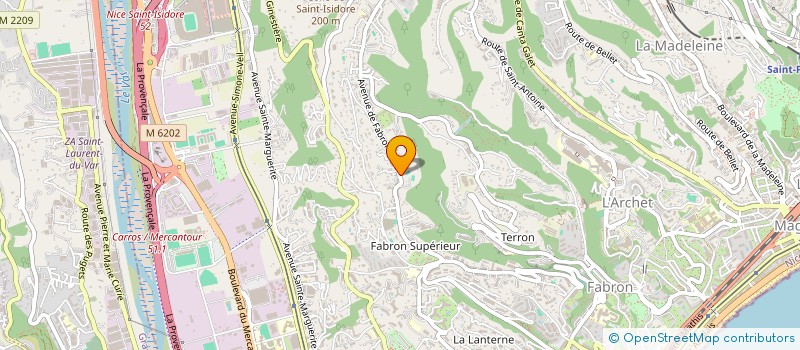 localisation de l'entreprise ESTHETI'SOINS à NICE