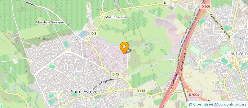 localisation de l'entreprise ESTHETI'ZEN à SAINT-ESTEVE