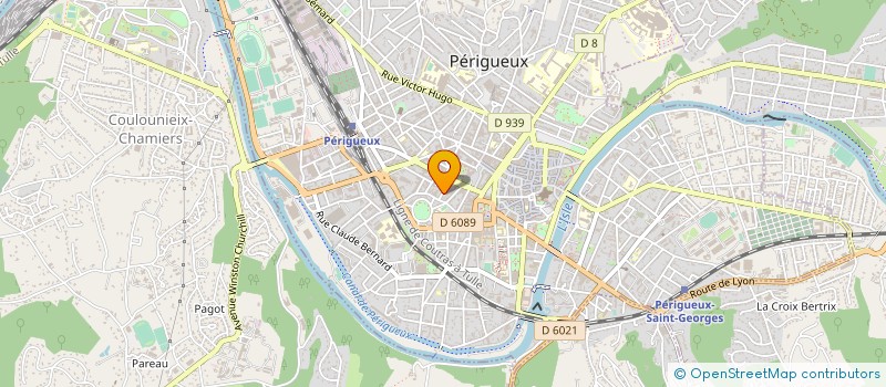 localisation de l'entreprise ESTHETIC CLUB PERIGOURDIN à PERIGUEUX