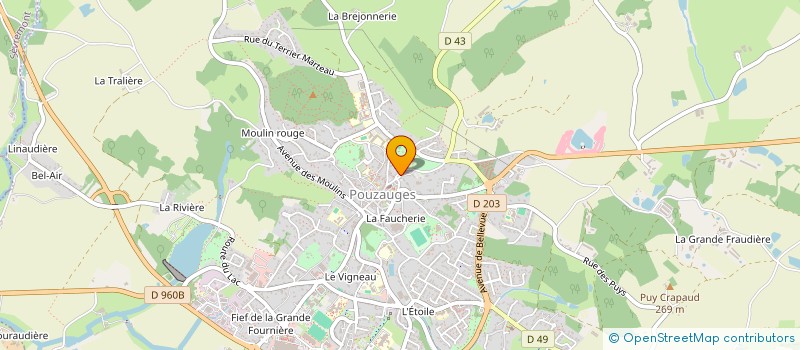 localisation de l'entreprise ESTHETIC DESIGN  POUZAUGES