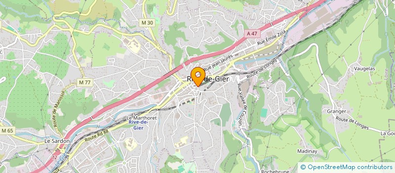 localisation de l'entreprise ESTHETIC FORM à RIVE-DE-GIER