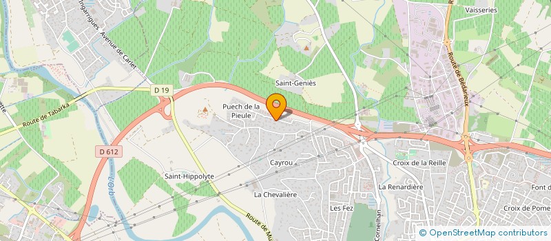 localisation de l'entreprise ESTHETIC MARBRE & GRANIT à BEZIERS