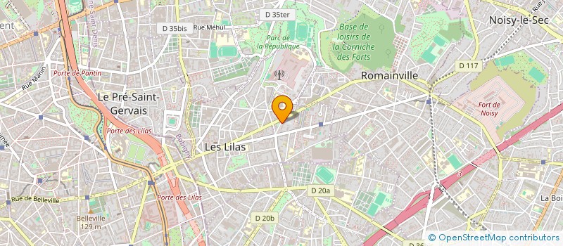 localisation de l'entreprise ESTHETIC MEDI CARE CENTER à LES LILAS