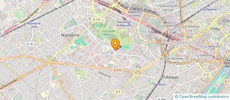 localisation de l'entreprise ESTHETICUIR à NANTERRE