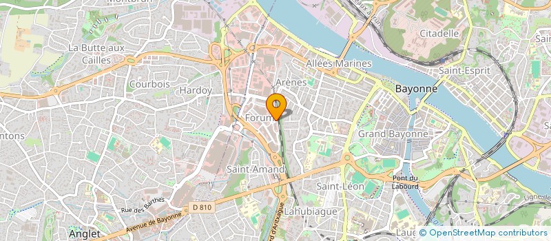 localisation de l'entreprise ESTHETIK SWEET à BAYONNE