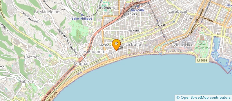 localisation de l'entreprise ESTHETIKA à NICE