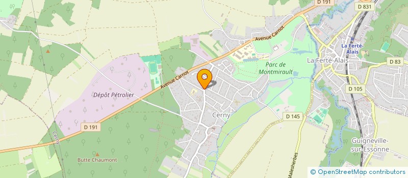 localisation de l'entreprise ESTHETIQU BEAUTE APPAREIL MATERIEL SANTE à CERNY