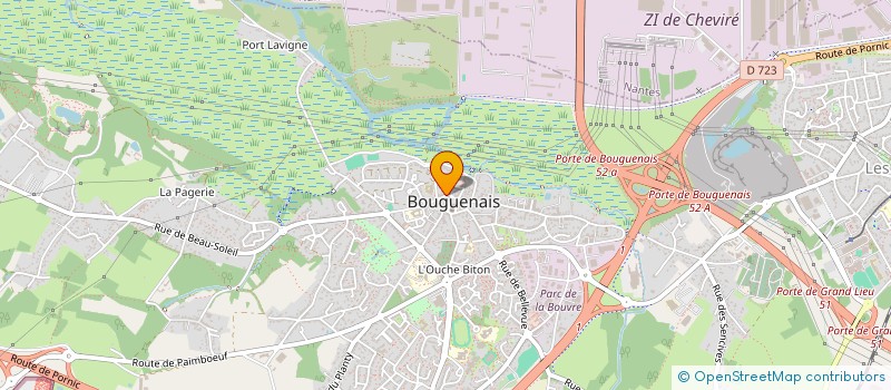 localisation de l'entreprise ESTHETIQUE BAUMARD à BOUGUENAIS