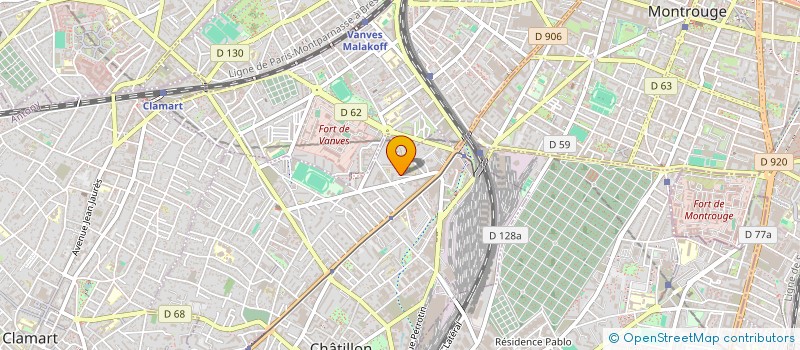 localisation de l'entreprise ESTHETIQUE COIFFURE 92  CHATILLON