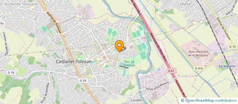 localisation de l'entreprise ESTHETIQUE DEVELOPPEMENT CASTANET à CASTANET-TOLOSAN
