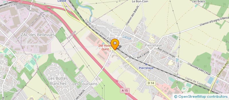 localisation de l'entreprise ESTHETIQUE DIFFUSION 95 à PIERRELAYE