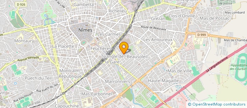 localisation de l'entreprise ESTHETIQUE ET COIFFURE SERVICES à NIMES