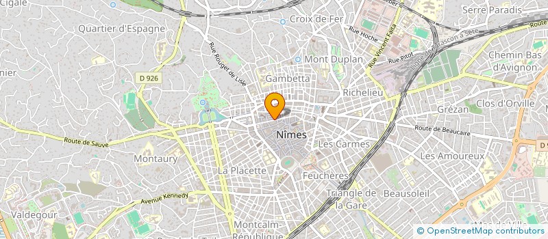 localisation de l'entreprise ESTHETIQUE ET MINCEUR PAR THERMOPLASTIE à NIMES