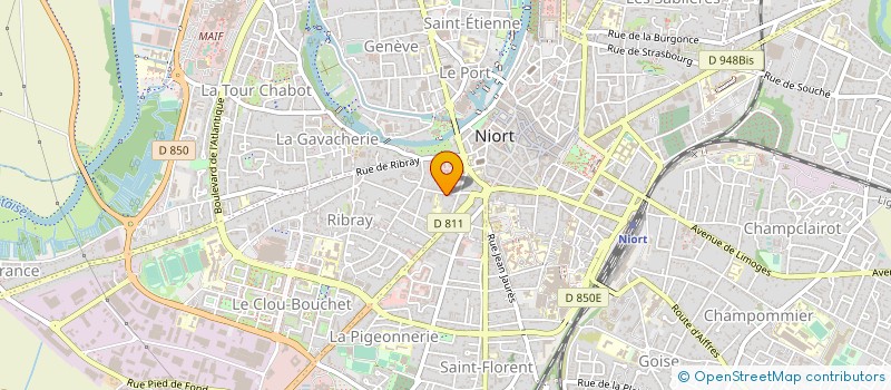 localisation de l'entreprise ESTHETIQUE INKERMANN  NIORT