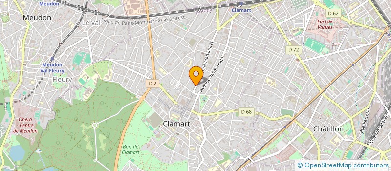 localisation de l'entreprise ESTHETIQUE NAILS à CLAMART