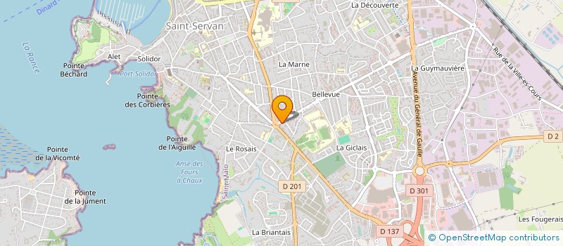 localisation de l'entreprise ESTHETIX à SAINT-MALO