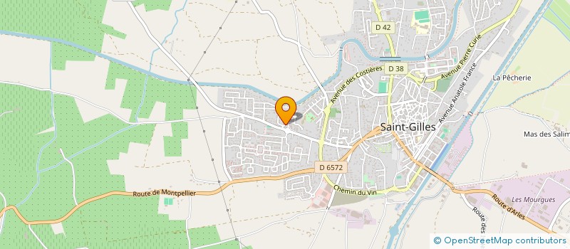 localisation de l'entreprise ESTHI à SAINT-GILLES