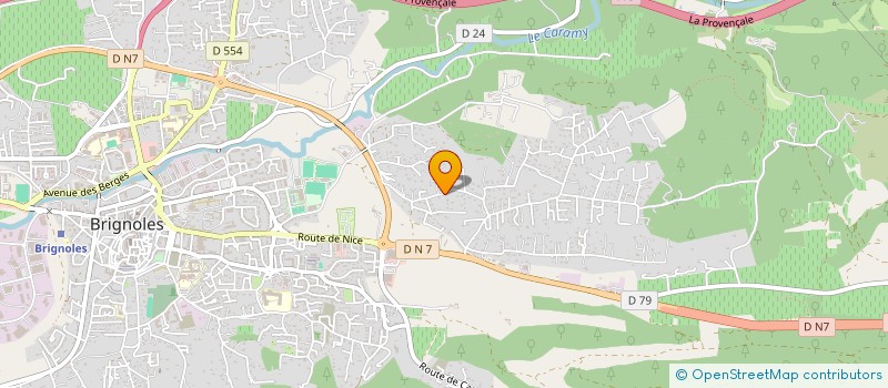 localisation de l'entreprise ESTHO  BRIGNOLES