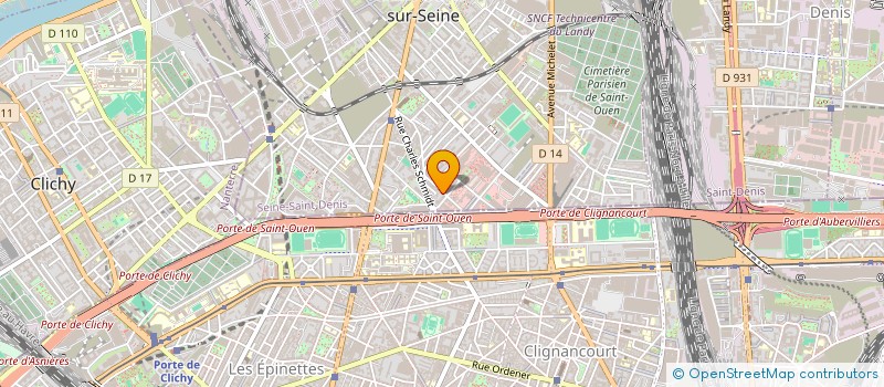localisation de l'entreprise ESTHO NEWS à SAINT-OUEN-SUR-SEINE