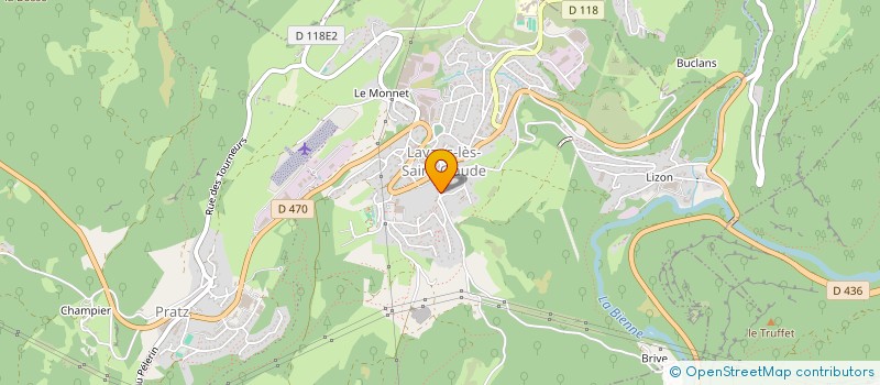 localisation de l'entreprise ESTI à LAVANS-LES-SAINT-CLAUDE