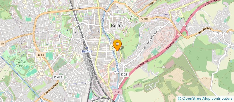 localisation de l'entreprise ESTIA à BELFORT