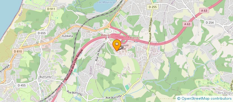 localisation de l'entreprise ESTIA ELEVES INGENIEURS SERVICES  BIDART