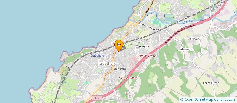 localisation de l'entreprise ESTIET  BIDART