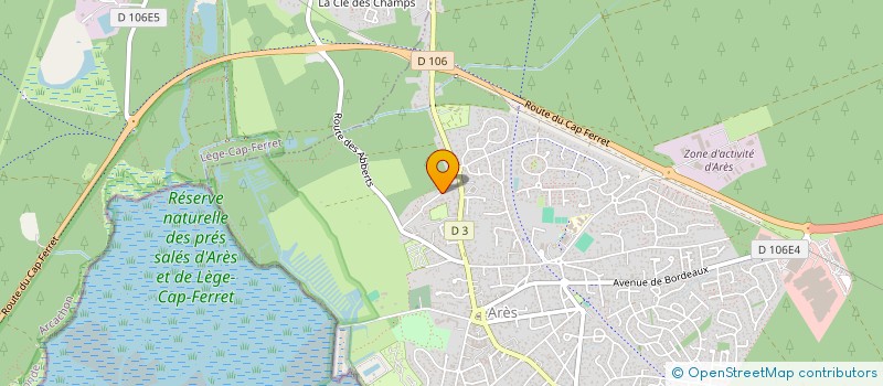 localisation de l'entreprise ESTILLAC LES PORTES  ARES