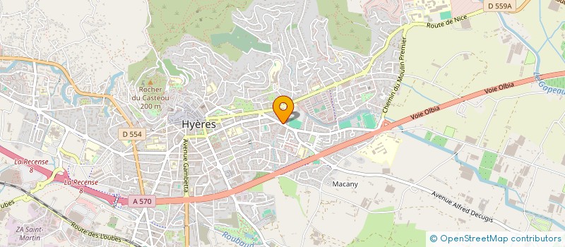 localisation de l'entreprise ESTILO à HYERES