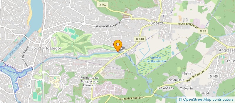 localisation de l'entreprise ESTIM FRIENDS à SOORTS-HOSSEGOR