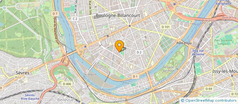 localisation de l'entreprise ESTIMA-DIAG à BOULOGNE-BILLANCOURT