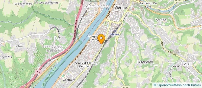 localisation de l'entreprise ESTIMO 38  VIENNE