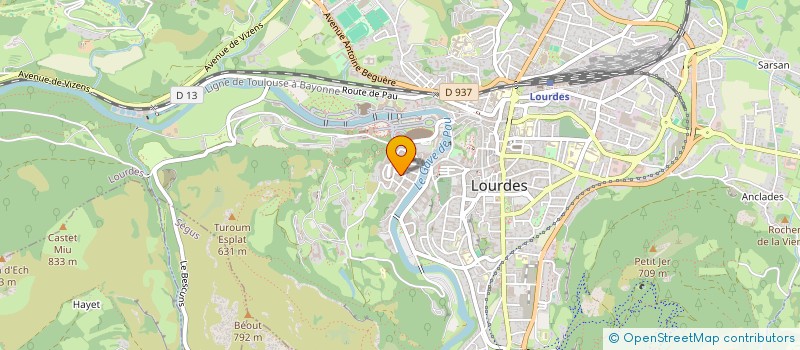 localisation de l'entreprise ESTIVAL  LOURDES