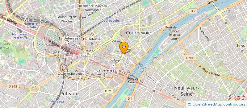localisation de l'entreprise ESTIVAL à COURBEVOIE
