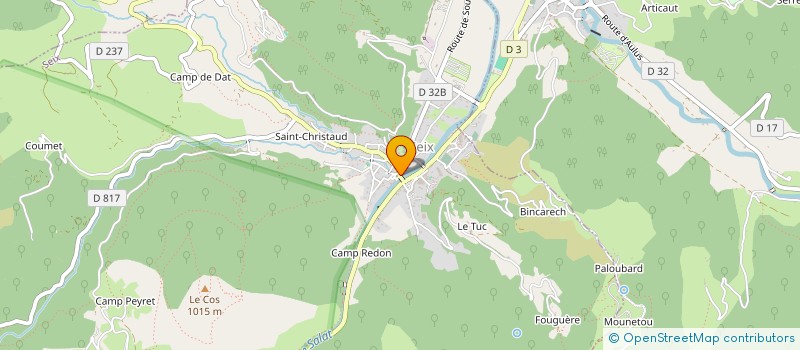 localisation de l'entreprise ESTIVALES LAGORRE à SEIX