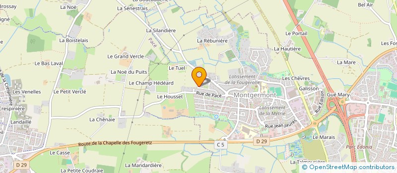 localisation de l'entreprise ESTIVALS  MONTGERMONT