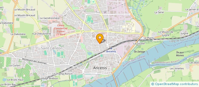 localisation de l'entreprise ESTIVANCE à ANCENIS-SAINT-GEREON