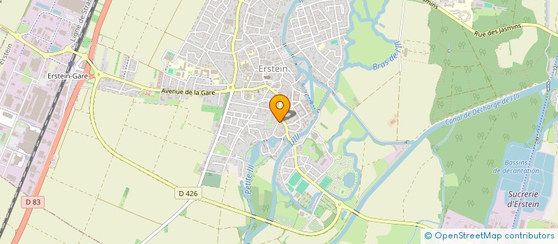 localisation de l'entreprise ESTJUL  ERSTEIN